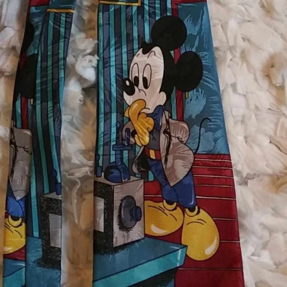 Mickey Unlimited vintage tie red/blue/yellow/black‎